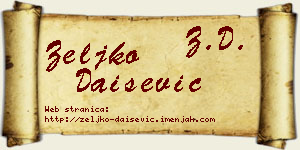 Željko Daišević vizit kartica